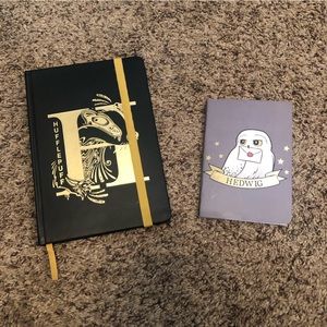 Harry Potter Hufflepuff and Hedwig Notebooks.